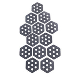 Maxbell 12Pcs Hexagon Surfboard Traction Pads for Grip Surf Surf Boards Skimboarding grey