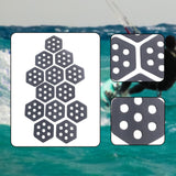 Maxbell 12Pcs Hexagon Surfboard Traction Pads for Grip Surf Surf Boards Skimboarding grey