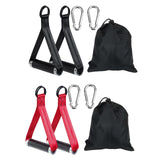 Maxbell Exercise Handles Grip Attachments for Cable Machine Weight Lifting Pull Down black