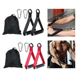 Maxbell Exercise Handles Grip Attachments for Cable Machine Weight Lifting Pull Down black