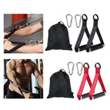 Maxbell Exercise Handles Grip Attachments for Cable Machine Weight Lifting Pull Down black