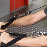 Maxbell Exercise Handles Grip Attachments for Cable Machine Weight Lifting Pull Down black