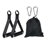 Maxbell Exercise Handles Grip Attachments for Cable Machine Weight Lifting Pull Down black