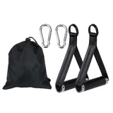 Maxbell Exercise Handles Grip Attachments for Cable Machine Weight Lifting Pull Down black