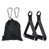 Maxbell Exercise Handles Grip Attachments for Cable Machine Weight Lifting Pull Down black