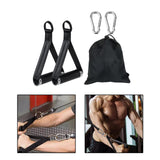 Maxbell Exercise Handles Grip Attachments for Cable Machine Weight Lifting Pull Down black