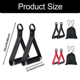 Maxbell Exercise Handles Grip Attachments for Cable Machine Weight Lifting Pull Down black