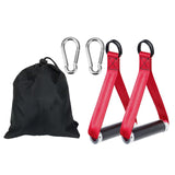 Maxbell Exercise Handles Grip Attachments for Cable Machine Weight Lifting Pull Down red