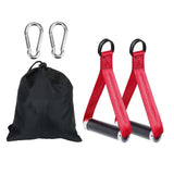 Maxbell Exercise Handles Grip Attachments for Cable Machine Weight Lifting Pull Down red