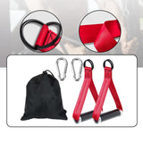 Maxbell Exercise Handles Grip Attachments for Cable Machine Weight Lifting Pull Down red