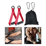 Maxbell Exercise Handles Grip Attachments for Cable Machine Weight Lifting Pull Down red