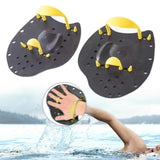 Maxbell 2Pcs Hand Paddles Professional Lap Swimming Gears Flat Paddles for Men Women Yellow S
