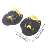Maxbell 2Pcs Hand Paddles Professional Lap Swimming Gears Flat Paddles for Men Women Yellow M