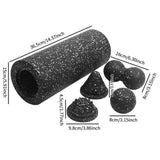 Maxbell Foam Roller Set Portable High Density for Balance Training Stretching Office