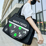 Maxbell Tennis Handbag Removable Storage Fitness Large Capacity Racquet Shoulder Bag Black