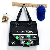Maxbell Tennis Handbag Removable Storage Fitness Large Capacity Racquet Shoulder Bag Black