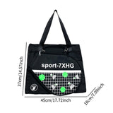 Maxbell Tennis Handbag Removable Storage Fitness Large Capacity Racquet Shoulder Bag Black