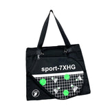 Maxbell Tennis Handbag Removable Storage Fitness Large Capacity Racquet Shoulder Bag Black