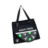 Maxbell Tennis Handbag Removable Storage Fitness Large Capacity Racquet Shoulder Bag Black