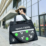 Maxbell Tennis Handbag Removable Storage Fitness Large Capacity Racquet Shoulder Bag Black