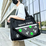 Maxbell Tennis Handbag Removable Storage Fitness Large Capacity Racquet Shoulder Bag Black