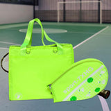 Maxbell Tennis Handbag Removable Storage Fitness Large Capacity Racquet Shoulder Bag Green