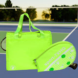 Maxbell Tennis Handbag Removable Storage Fitness Large Capacity Racquet Shoulder Bag Green