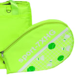 Maxbell Tennis Handbag Removable Storage Fitness Large Capacity Racquet Shoulder Bag Green