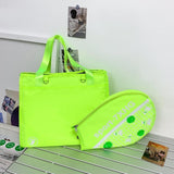Maxbell Tennis Handbag Removable Storage Fitness Large Capacity Racquet Shoulder Bag Green