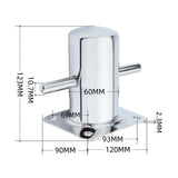 Maxbell 3.5x4.7inch Dock Bollard Mooring Post Multipurpose Single Cross Mooring Bitt