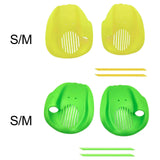Maxbell 2Pcs Swimming Hand Paddles Flat Swim Gloves for Adults Enthusiasts Beginners yellow S