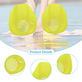 Maxbell 2Pcs Swimming Hand Paddles Flat Swim Gloves for Adults Enthusiasts Beginners yellow S