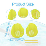 Maxbell 2Pcs Swimming Hand Paddles Flat Swim Gloves for Adults Enthusiasts Beginners yellow S