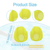 Maxbell 2Pcs Swimming Hand Paddles Flat Swim Gloves for Adults Enthusiasts Beginners yellow M