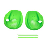 Maxbell 2Pcs Swimming Hand Paddles Flat Swim Gloves for Adults Enthusiasts Beginners Green S