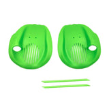 Maxbell 2Pcs Swimming Hand Paddles Flat Swim Gloves for Adults Enthusiasts Beginners Green S