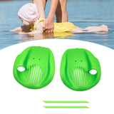 Maxbell 2Pcs Swimming Hand Paddles Flat Swim Gloves for Adults Enthusiasts Beginners Green S