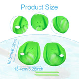 Maxbell 2Pcs Swimming Hand Paddles Flat Swim Gloves for Adults Enthusiasts Beginners Green S