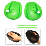 Maxbell 2Pcs Swimming Hand Paddles Flat Swim Gloves for Adults Enthusiasts Beginners Green M