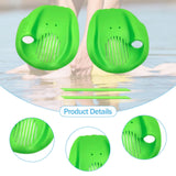 Maxbell 2Pcs Swimming Hand Paddles Flat Swim Gloves for Adults Enthusiasts Beginners Green M