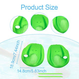 Maxbell 2Pcs Swimming Hand Paddles Flat Swim Gloves for Adults Enthusiasts Beginners Green M