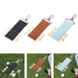 Maxbell Golf Tee Holder Women Men Stylish Golf Tee Carrier for Playing Golfing Belts Black