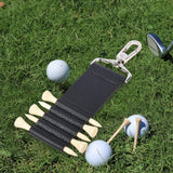 Maxbell Golf Tee Holder Women Men Stylish Golf Tee Carrier for Playing Golfing Belts Black