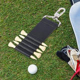 Maxbell Golf Tee Holder Women Men Stylish Golf Tee Carrier for Playing Golfing Belts Black