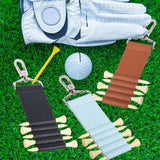 Maxbell Golf Tee Holder Women Men Stylish Golf Tee Carrier for Playing Golfing Belts Black