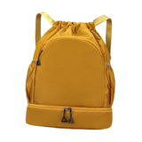 Maxbell Sports Drawstring Backpack Rucksack Party Travel Organizer Women Men Gym Bag Khaki