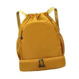 Maxbell Sports Drawstring Backpack Rucksack Party Travel Organizer Women Men Gym Bag Khaki