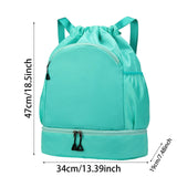 Maxbell Sports Drawstring Backpack Christmas Swim Wet and Dry Separation Bag Gym Bag