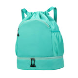 Maxbell Sports Drawstring Backpack Christmas Swim Wet and Dry Separation Bag Gym Bag