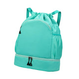 Maxbell Sports Drawstring Backpack Christmas Swim Wet and Dry Separation Bag Gym Bag